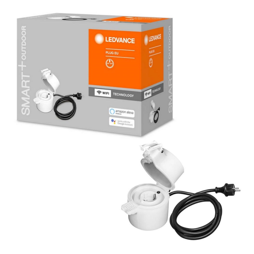 Ledvance - Presa intelligente da esterno SMART+ PLUG SCHUKO 3680W IP44 Wi-Fi