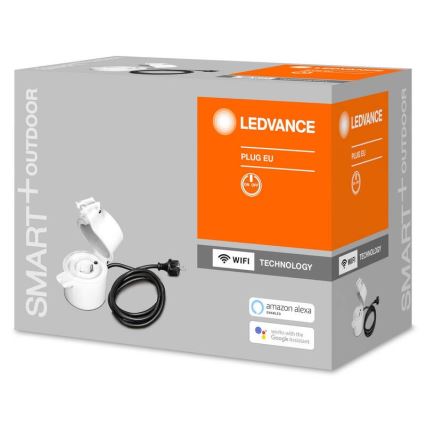 Ledvance - Presa intelligente da esterno SMART+ PLUG SCHUKO 3680W IP44 Wi-Fi