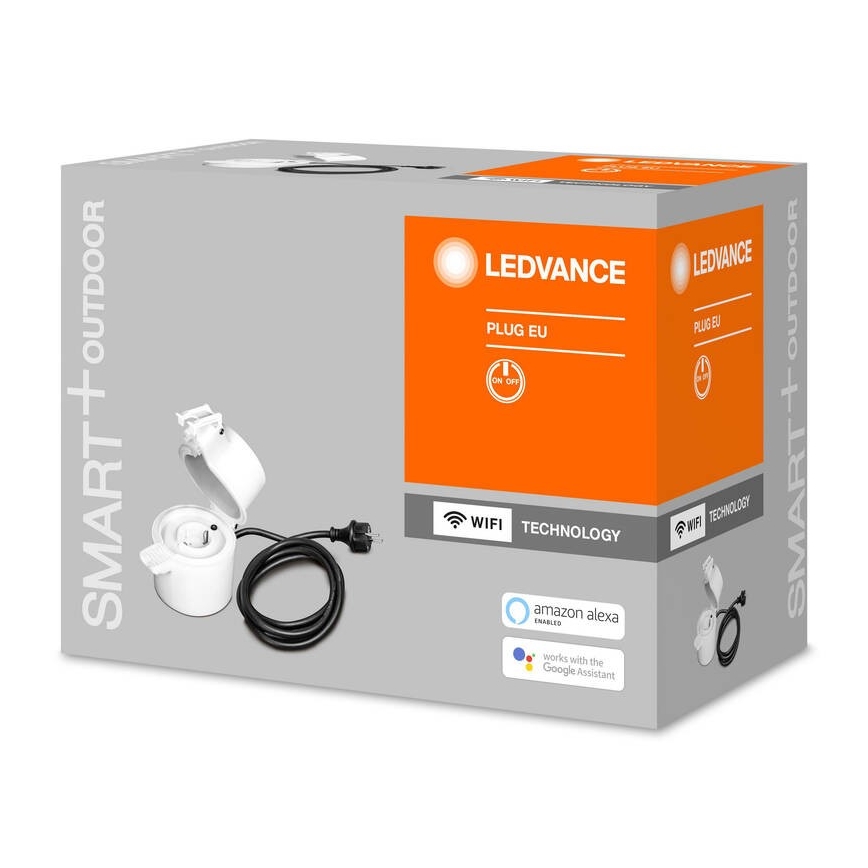 Ledvance - Presa intelligente da esterno SMART+ PLUG SCHUKO 3680W IP44 Wi-Fi