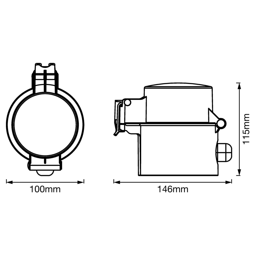 Ledvance - Presa intelligente da esterno SMART+ PLUG SCHUKO 3680W IP44 Wi-Fi