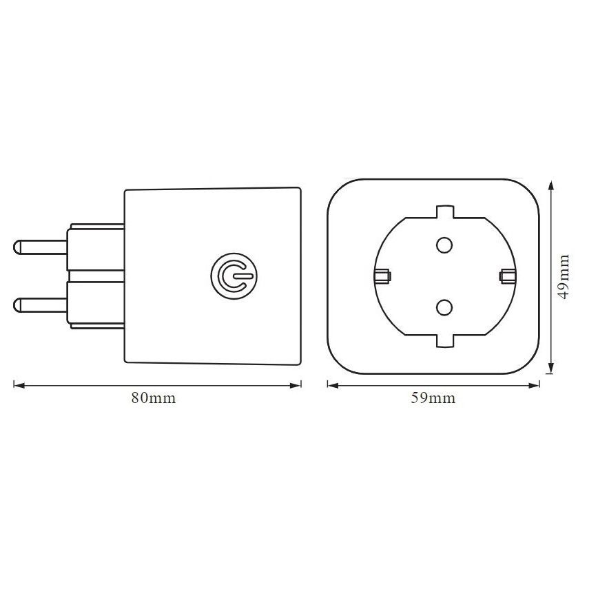 Ledvance - Presa intelligente SCHUKO SMART+ EU Wi-Fi