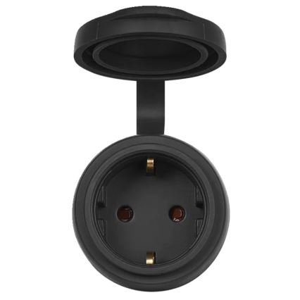 Ledvance - Prise connectée extérieur SMART+ 3680W/230V/Type F/SCHUKO 16A IP44 noir