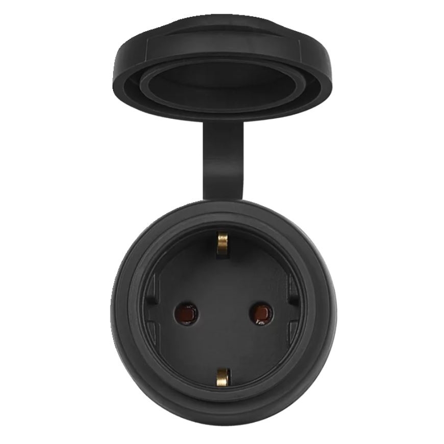 Ledvance - Prise connectée extérieur SMART+ 3680W/230V/Type F/SCHUKO 16A IP44 noir
