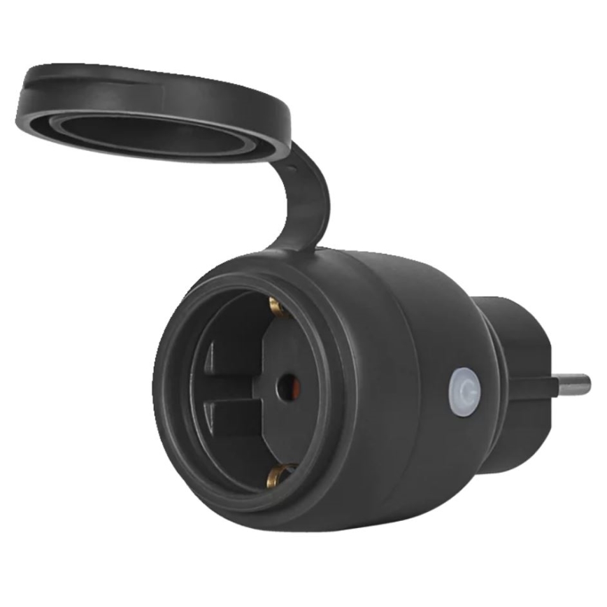 Ledvance - Prise connectée extérieur SMART+ 3680W/230V/Type F/SCHUKO 16A IP44 noir