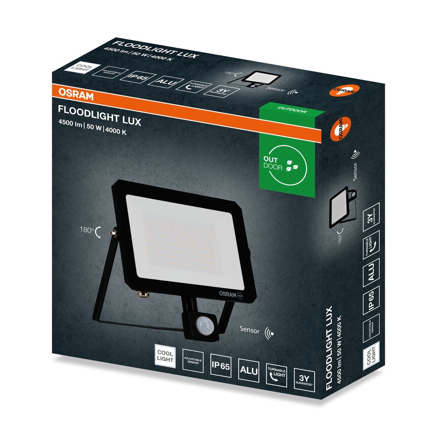 Ledvance - Proiettore LED con sensore FLOODLIGHT LED/50W/230V 4000K IP65