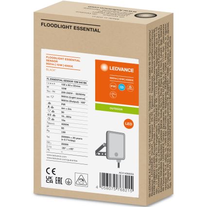 Ledvance - Proiettore LED da esterno con sensore FLOODLIGHT LED/10W/230V 4000K IP65