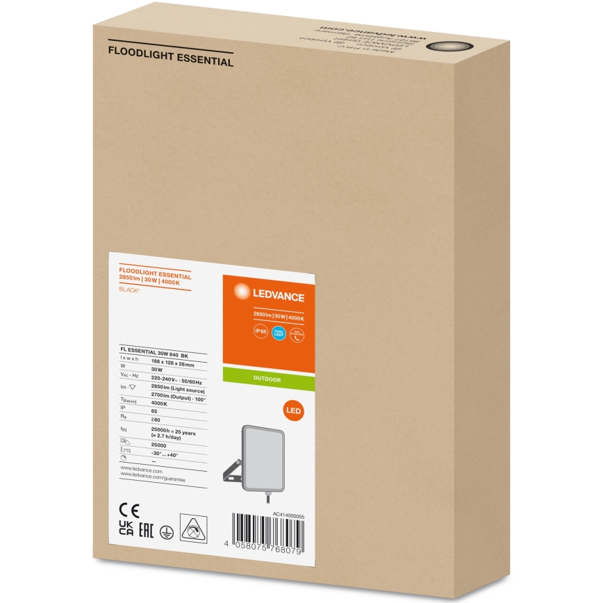 Ledvance - Proiettore LED da parete per esterni FLOODLIGHT LED/30W/230V 4000K IP65
