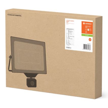Ledvance - Projecteur mural extérieur LED avec détecteur FLOODLIGHT ESSENTIAL LED/200W/230V IP44