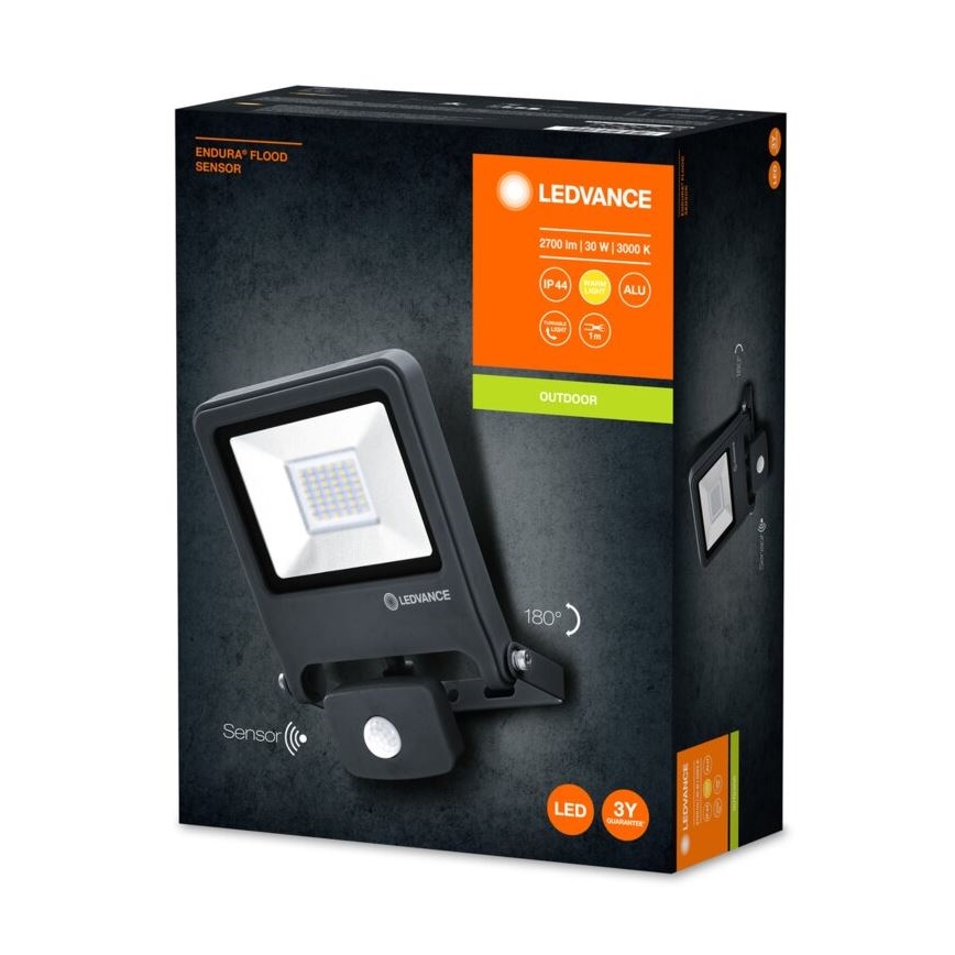 Ledvance - Projecteur LED avec détecteur ENDURA LED/30W/230V IP44