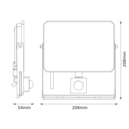 Ledvance - Projecteur LED avec détecteur de mouvement et capteur crépusculaire FLOODLIGHT LED/50W/230V 3000K IP65