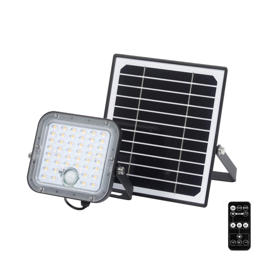 Ledvance - Projecteur solaire à intensité variable avec détecteur FLOOD SPLIT LED/10W/7,4V IP65 + Télécommande