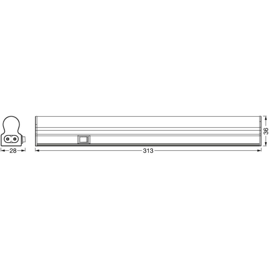 Ledvance - Réglette de cuisine avec détecteur BATTEN LED/4W/230V 32 cm