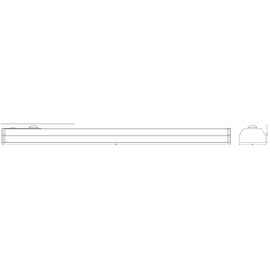 Ledvance - Réglette LED de cuisine avec détecteur MOBILE LED/1W/5V 20 cm