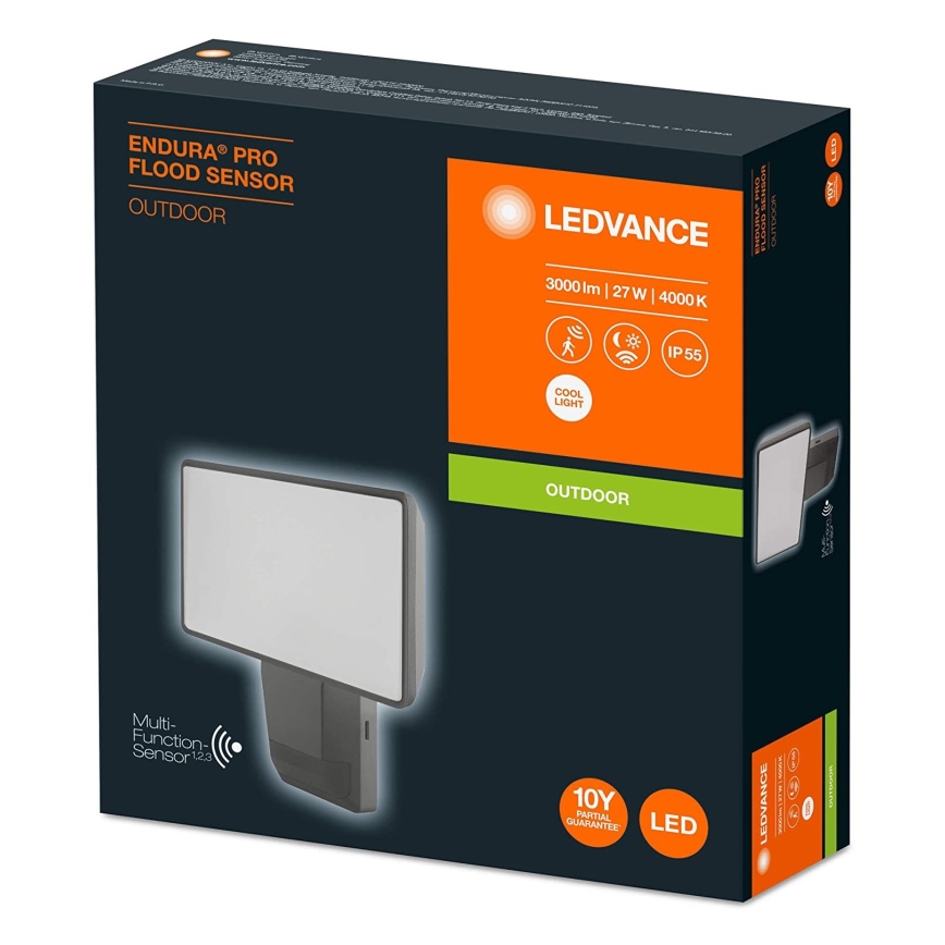 Ledvance - Riflettore da esterno a LED con sensore FLOOD LED/27W/230V IP55