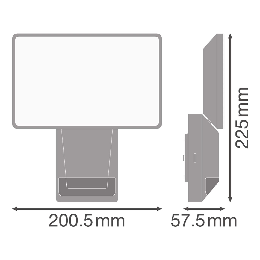Ledvance - Riflettore da esterno a LED con sensore FLOOD LED/27W/230V IP55
