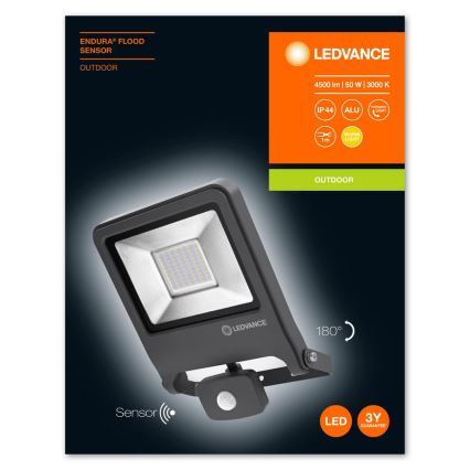 Ledvance - Riflettore LED con sensore ENDURA LED/50W/230V IP44