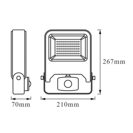 Ledvance - Riflettore LED con sensore ENDURA LED/50W/230V IP44