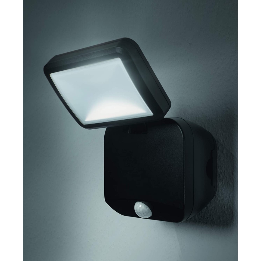 Ledvance - Riflettore LED da parete per esterno con sensore SPOTLIGHT LED/4W/6V IP54