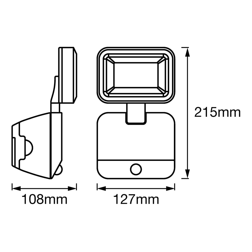 Ledvance - Riflettore LED da parete per esterno con sensore SPOTLIGHT LED/4W/6V IP54