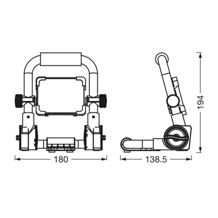 Ledvance - Riflettore LED da esterno WORKLIGHT R-STAND LED/10W/230V 6500K IP65