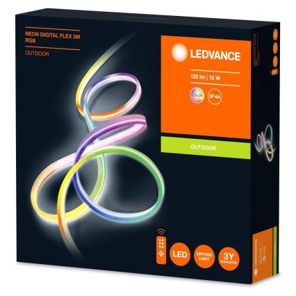 Ledvance - Ruban LED RGB d'extérieur SMART+ FLEX 3m LED/15W/230V IP44 Télécommande