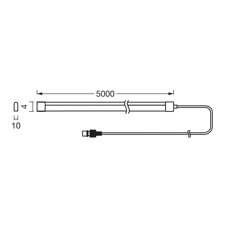 Ledvance - Ruban LED solaire RGB dimmable FLEX MAGIC 5m LED/1,6W/3,7V 2000 mAh IP44 + télécommande