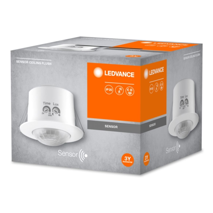 Ledvance - Sensore di movimento a infrarossi da incasso FLUSH 230V bianco