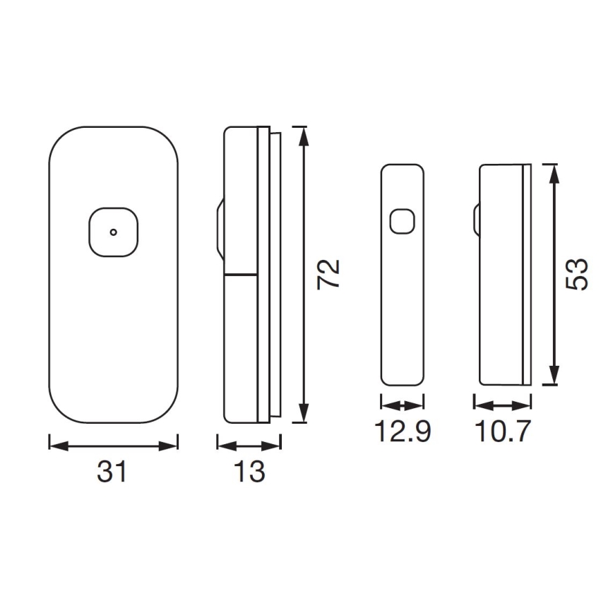 Ledvance - Sensore intelligente per porte e finestre SMART+ 3,7V Wi-fi