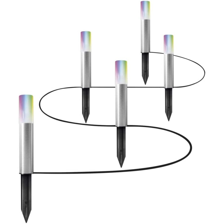 Ledvance - SET 5x LED RGBW Lampada da esterno SMART+ GARDEN PALO 5xLED/5,7W/230V IP65 Wi-Fi
