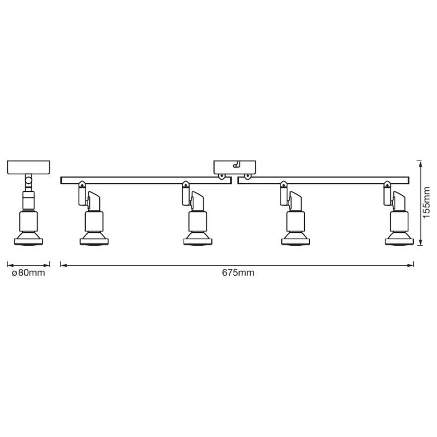 Ledvance - Spot LED SPOT 4xGU10/3W/230V