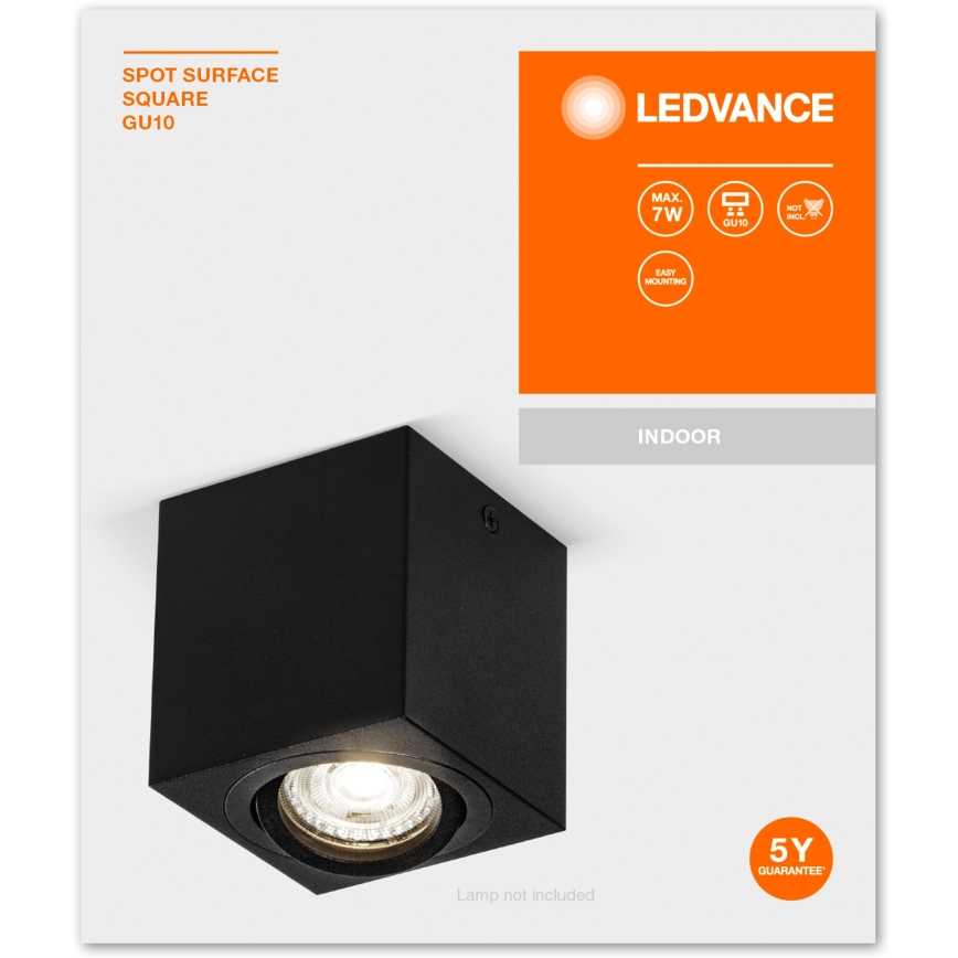 Ledvance - Spot SPOT 1xGU10/7W/230V noir