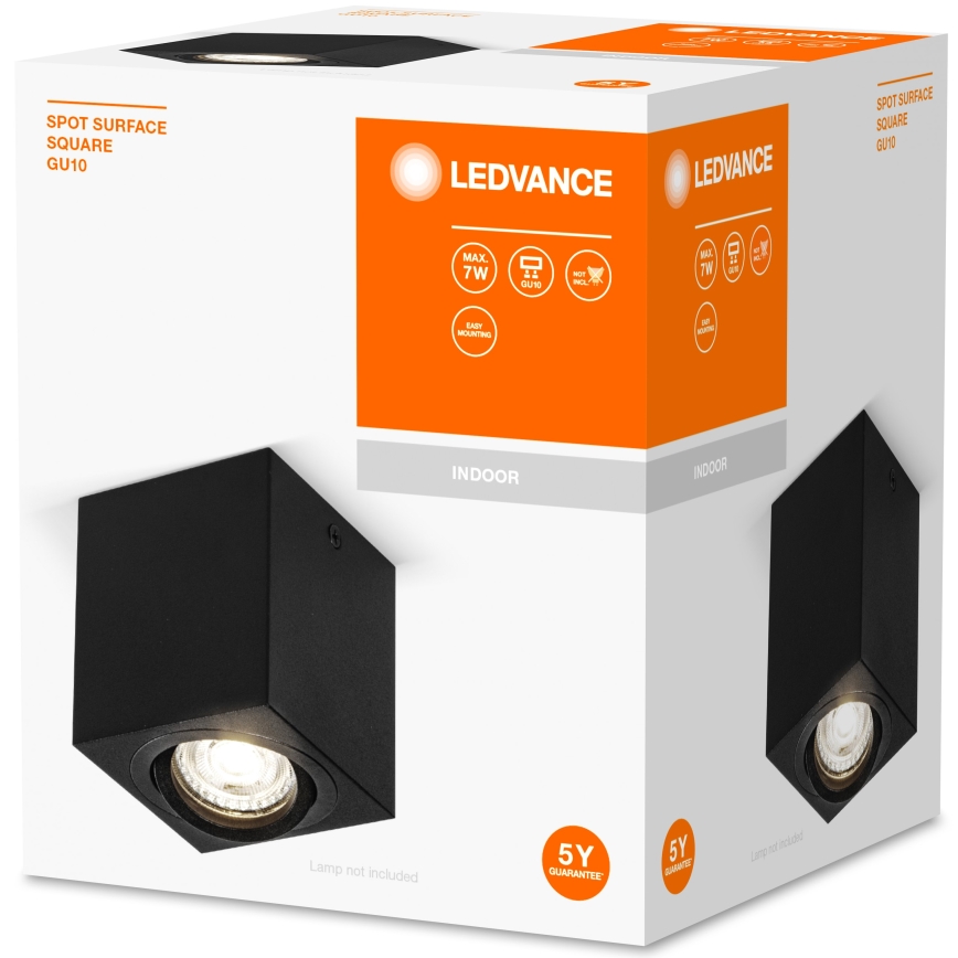 Ledvance - Strahler SPOT 1xGU10/7W/230V schwarz