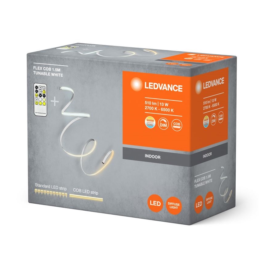 Ledvance - Striscia LED dimmerabile FLEX COB 1,5m LED/13W/230V 2700-6500K + telecomando