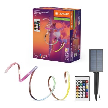 Ledvance - Striscia solare LED RGB dimmerabile FLEX MAGIC 3m LED/1,2W/5V IP44 + telecomando