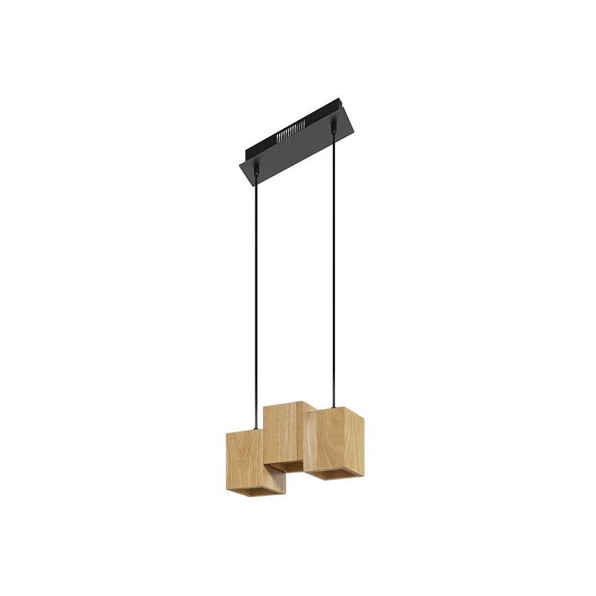 Ledvance - Suspension filaire à intensité variable DECOR WOOD 3xLED/7W/230V Wi-Fi