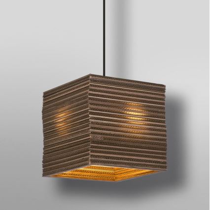 Ledvance - Suspension filaire DECOR CARDBOARD 1xE27/15W/230V 25x25 cm