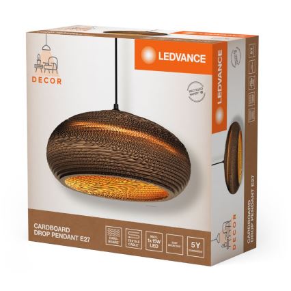 Ledvance - Suspension filaire DECOR CARDBOARD 1xE27/15W/230V d. 40 cm