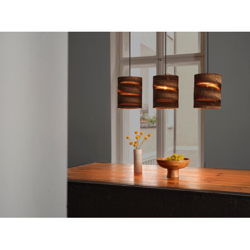 Ledvance - Suspension filaire DECOR CARDBOARD 3xE27/15W/230V