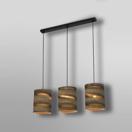 Ledvance - Suspension filaire DECOR CARDBOARD 3xE27/15W/230V