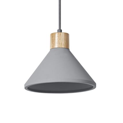 Ledvance - Suspension filaire DECOR CONCRETE 1xE27/15W/230V d. 22 cm béton gris