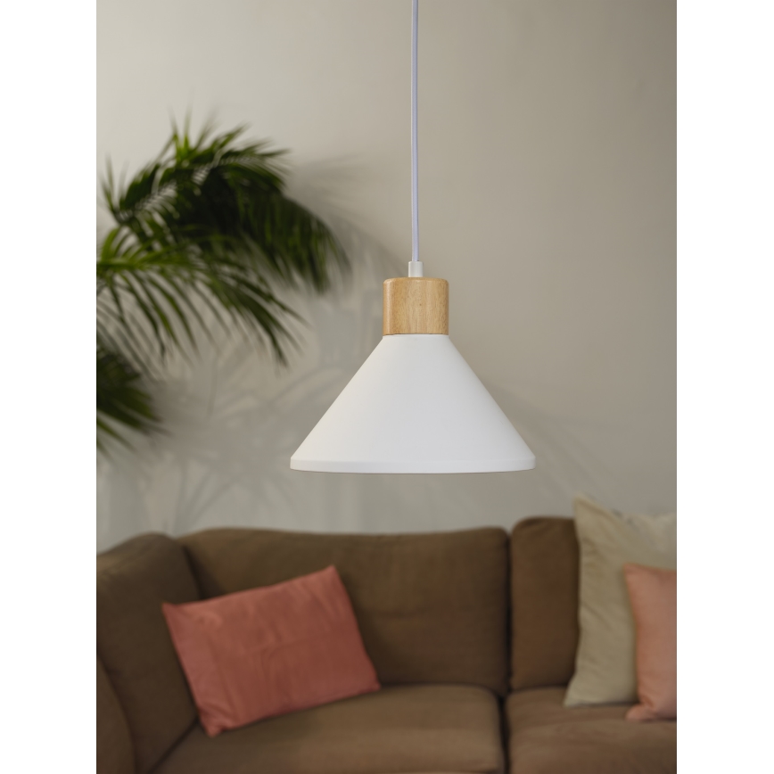 Ledvance - Suspension filaire DECOR PLASTER 1xE27/25W/230V d. 22 cm plâtre blanc