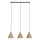 Ledvance - Suspension filaire DECOR RAFFIA 3xE27/15W/230V pelote de raphia