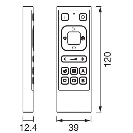 Ledvance - Telecomando SMART+ Wi-Fi nero