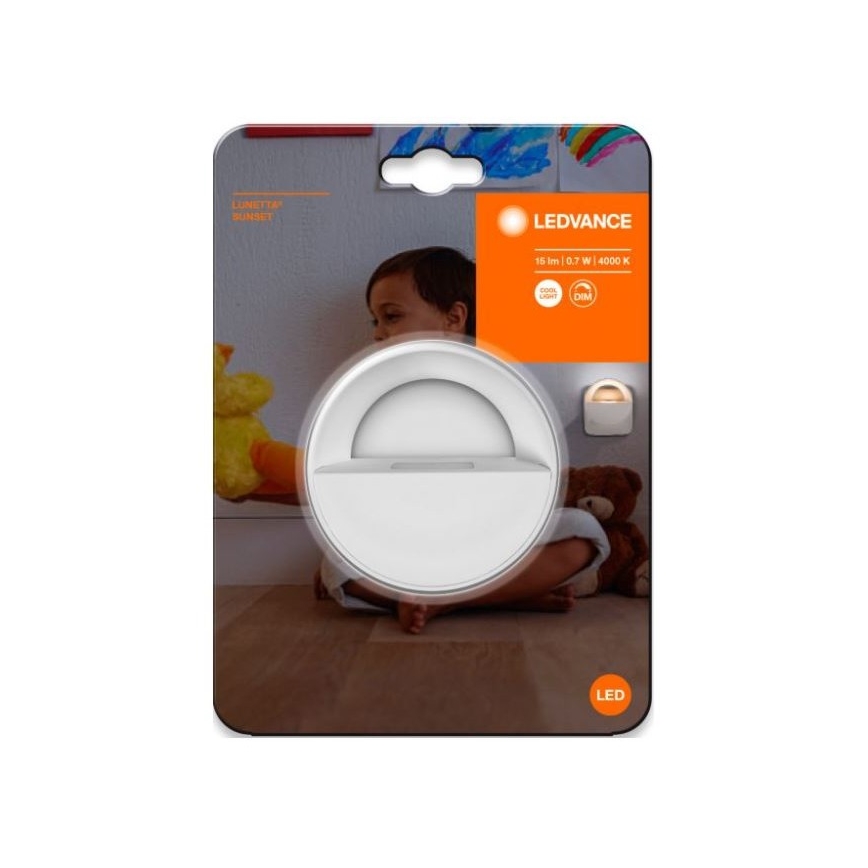 Ledvance - Veilleuse à intensité variable LUNETTA LED/0,7W/230V