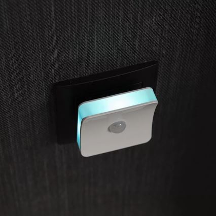 Ledvance- Veilleuse d'orientation sur prise avec détecteur LUNETTA LED/0,3W/230V