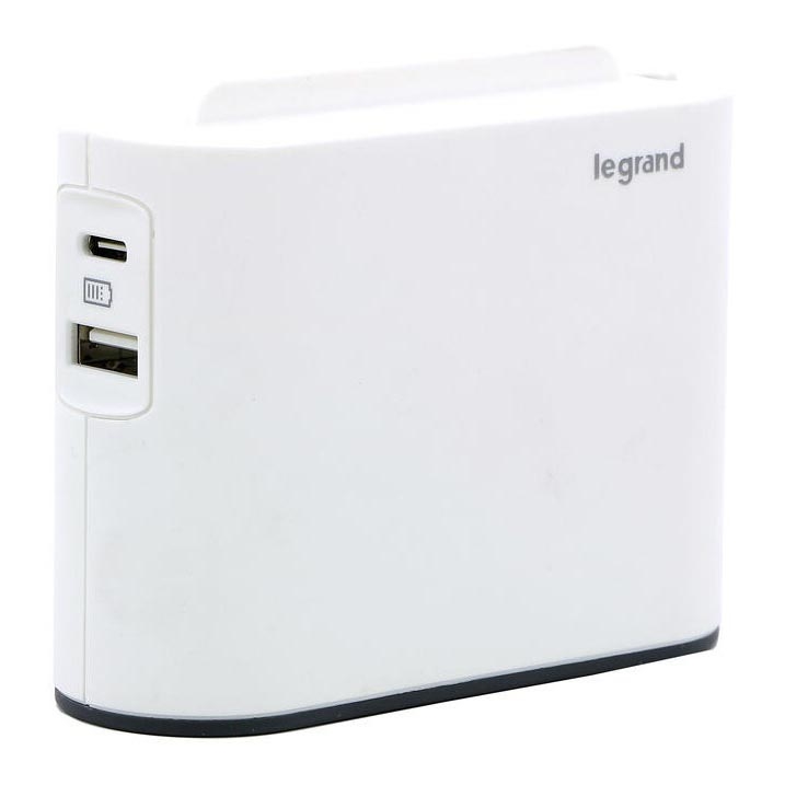 Legrand 049401 - Multiprise 2Z Type C + USB-A + USB-C blanc