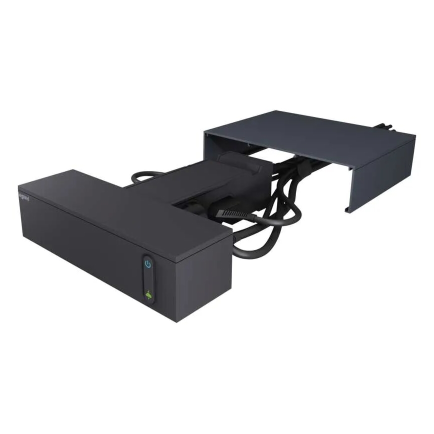 Legrand 049430 - HUB multimédia avec interrupteur 4Z Type E + 4Z Type C 2m noir