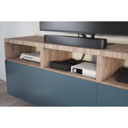 Legrand 049430 - Multimedia-HUB mit Schalter 4Z Typ E + 4Z Typ C 2m schwarz
