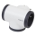 Legrand 049436 - Multipresa swivel 3Z Tipo E bianco/nero