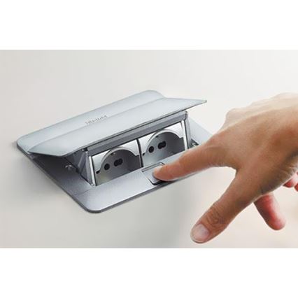 Legrand 54011 - Schupladenrahmen für die Tischplatte POP-UP 4M Aluminium